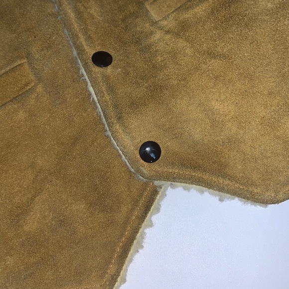 Vintage Suede Sheepskin Cowboy Vest Size Small - Picture 3 of 6